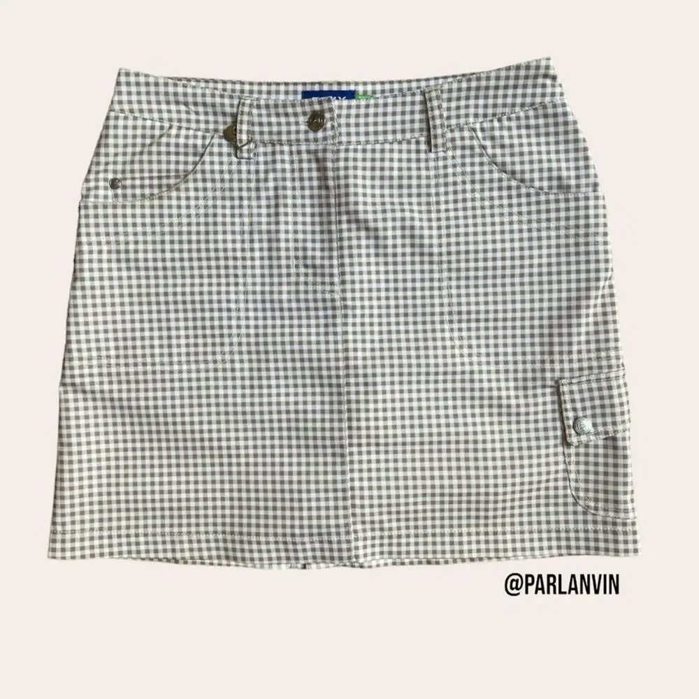 Daily Sports Athletic Golf Leisure Skort Skirt Gingham Size 4